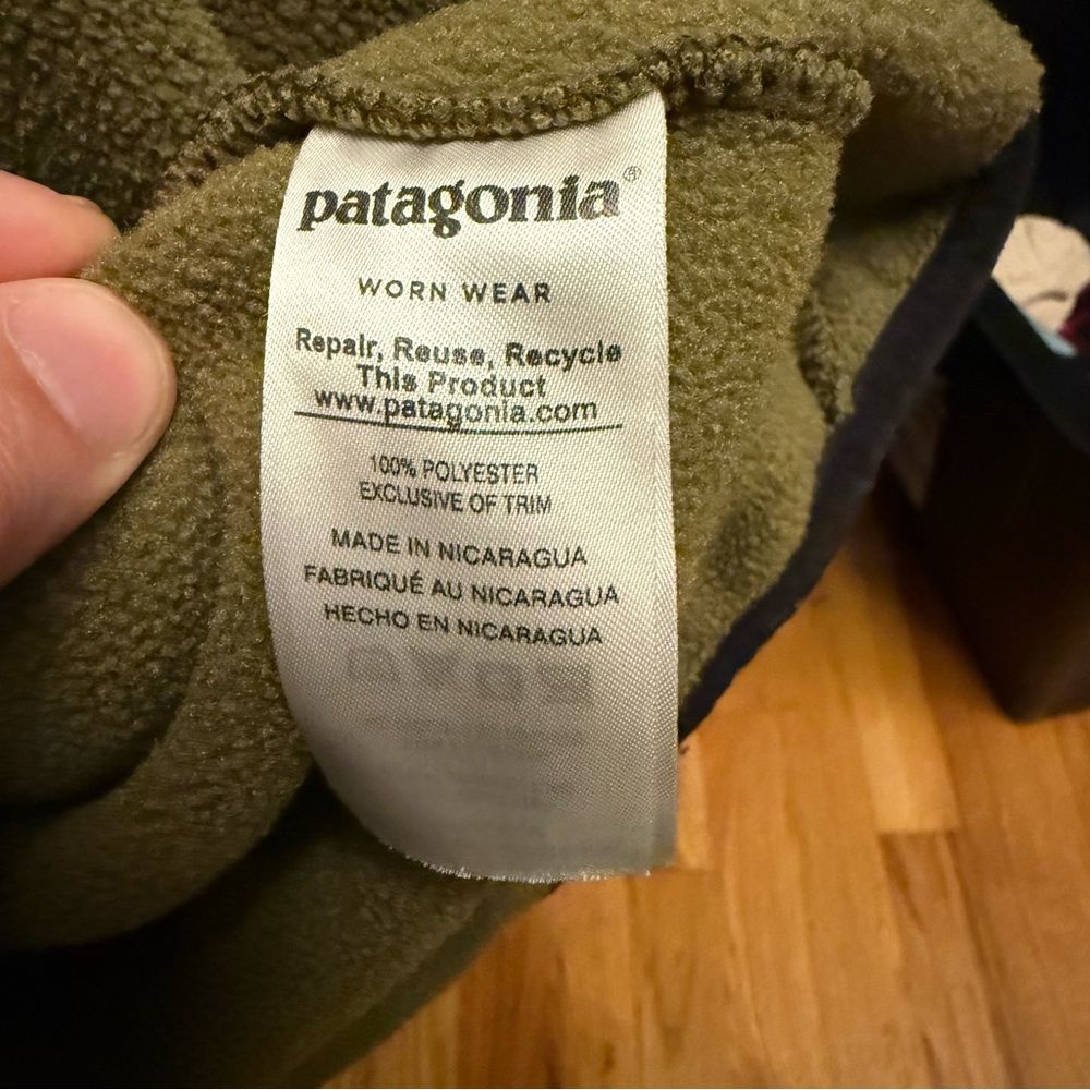 Vintage Patagonia Synchilla Snap T mens L fleece sweater - Picture 7 of 16